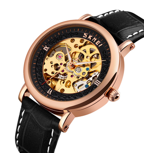Azul del reloj Skmei 9229 la alta calidad reloj mecánico relojes de oro de lujo automático reloj para hombre - Product Image 4