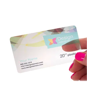 핫 세일 고품질 플라스틱 투명 PVC 비즈니스 방문 카드/이름 카드 최고의 가격
