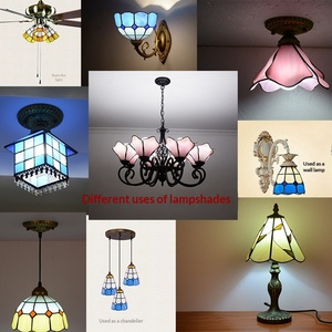 โคมไฟแก้วสีขายส่ง โคมไฟตั้งโต๊ะ โคมไฟระย้า อุปกรณ์โคมไฟ<span class=keywords><strong>เพดาน</strong></span> ตัวครอบโคมไฟเชื่อมด้วยมือ - Product Image 2