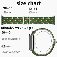 Correa de nailon Tschick para regalos de Navidad para Apple Watch Ultra 49mm Series 10 46mm 42mm Serie 8 7 6 5 4 3 SE 40 41 44 45mm pulsera