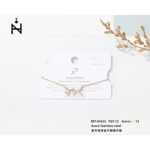 Bracciale Sagittario in Acciaio Inossidabile con Diamanti Pulsera - Product Image 2