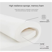 Tissu de matelas matelassé en mousse à mémoire de forme Certipur-US pour enfants, pour hôpitaux, écoles et dortoirs
