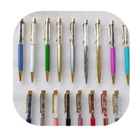 Vente en gros de produits spirituels pierres de chakra mélange naturel de copeaux de quartz stylo à bille pour cadeau