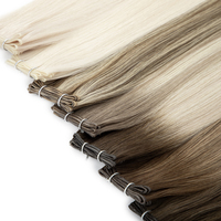 Extensions de cheveux Remy européens Leshine pour cheveux fins, doux, légers, en soie plate, pour cheveux teints, emballage personnalisable