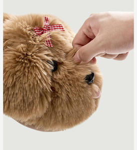 Automne hiver nouveau Style chien en peluche <span class=keywords><strong>pour</strong></span> pantoufles <span class=keywords><strong>pour</strong></span> femmes chaud et à la mode intérieur usage domestique avec semelle extérieure de Style dessin animé - Product Image 6