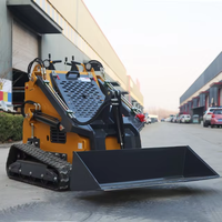 Mini-chargeuse compacte sur chenilles équipée d'un moteur diesel Euro5 EPA de Chine, avec pompe hydraulique et roulement, pour usage agricole et de jardinage