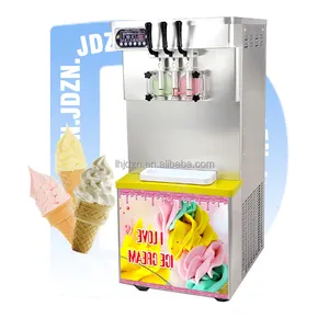 220V 25 Liters Per Hours Stainless Steel Body Standing Floor Commercial Soft Serve Ice Cream Maker Making Machine
