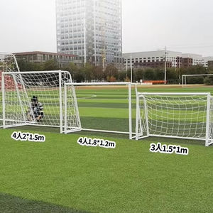 Buts de football d'extérieur en acier pour 3-<span class=keywords><strong>4</strong></span> joueurs, ensemble de buts de football portables pour enfants de 5 à 11 ans, buts de football universels pour 5-11 joueurs - Product Image 1
