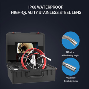 système de caméra de pipeline d'endoscope professionnel moniteur de 10 pouces caméra de plomberie de vidange d'objectif de 18MM - Product Image 5