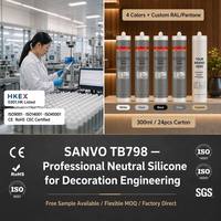 Sellador de Silicona Neutro SANVO Global OEM, Color Personalizado, Alta Resistencia de Adhesión para Materiales de Construcción y Carpintería
