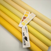 Revêtement mural en sisal de la série jaune naturel MYWIND, décoration en toile de jute naturelle