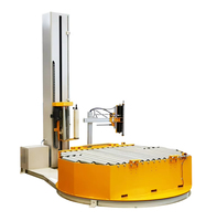 Machine d'emballage automatique de palettes avec plateau tournant pour entrepôt, équipement d'emballage sous film étirable, ligne d'emballage intégrée