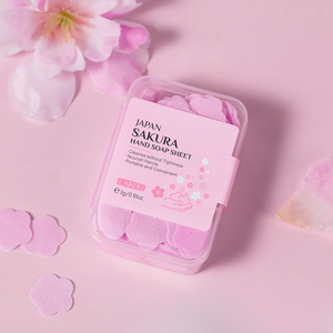 Jabón de Papel Sakura de Japón de Laikou Travel Supplies, Jabón Hecho a Mano Portátil <span class=keywords><strong>y</strong></span> Desechable - Product Image 6