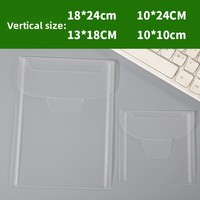 Bolsa de Documentos Transparente de PVC con Logotipo Personalizado, Tamaño A7, Horizontal/Vertical, para Facturas y Recibos, con Inserto en Forma de U
