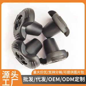 Fundas Triangulares para Puntas de Bastones de Goma, 19 mm y 16 mm de Diámetro Interior, Duraderas, Antideslizantes, Accesorios para Bastones de Senderismo - Product Image 4