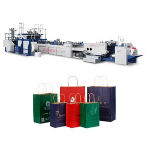 Multifunction grape protection white paper bag making machine