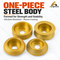 Meule diamantée à profil arrondi 10-30mm, meule à bords brasée 20mm de diamètre pour carrelage, marbre, granit, meuleuse d'angle