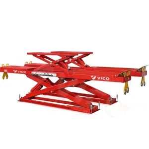 Vico nóng bán đôi đòn bẩy 5t Xe Nâng máy hoist trong mặt đất cài đặt siêu mỏng Scissor Lift xe nâng lên cho dịch vụ