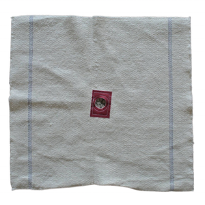 Pano de Limpeza de Chão em Algodão 100% Reciclado, Cor Branca, com Costura Reforçada e Abertura para Botão - Product Image 3