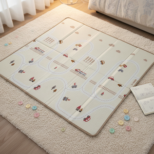 Tapis de jeu pour bébé en mousse IXPE, surface plane, sans bosses, s'adapte parfaitement au sol, <span class=keywords><strong>coussin</strong></span> stable pour les activités quotidiennes des tout-petits en intérieur - Product Image 5