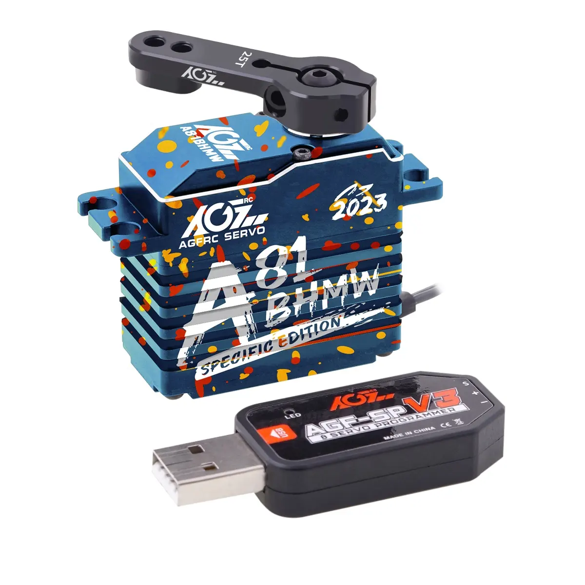 AGFRC 2023 Servo edizione specifica A81BHMW 45KG Monster Torque 0.085s Servo Brushless digitale impermeabile magnetico ad alta velocità