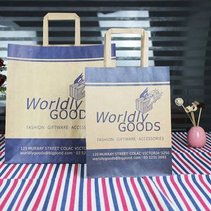 Printing Takeaway Shopping Paper Packaging <b>Bag</b> for Foods Paper <b>Bag</b> Handles with Your Own Logo - Product Image 3