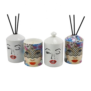 Juego De Velas perfumadas para decoración, conjunto De Velas De cerámica para jarra De Cera De Soja, Con caja para tarros - Product Image 2