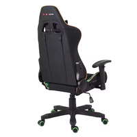 Chaise de jeu ergonomique moderne pour enfants à hauteur réglable, pivotante, en cuir PU, avec inclinaison à 180 degrés