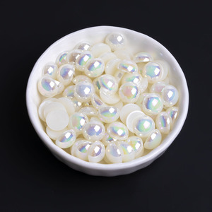 <span class=keywords><strong>Perles</strong></span> plates <span class=keywords><strong>demi</strong></span>-rondes en ABS imitation perle AB colorées de 2-14 mm en gros pour la fabrication de bijoux, coques de téléphone en colle crème et fournitures d'artisanat DIY - Product Image 5