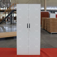 Meuble de rangement de bureau en acier métallique à double porte pour documents et dossiers