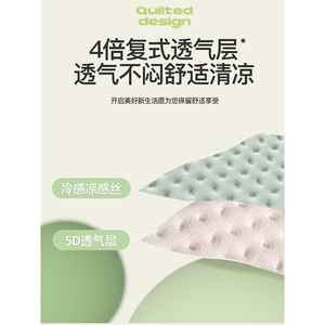 Summer Ice Silk <b>Fitted</b> <b>Sheet</b> <b>Single</b> Piece Sleeping Mat 30cm Thick Breathable Mattress Protector Full Coverage Bed <b>Sheet</b> Cover - Product Image 4