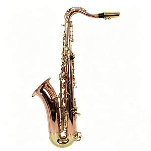 Saxophone ténor professionnel en cuivre phosphoreux avec clés laquées or - Product Image 5