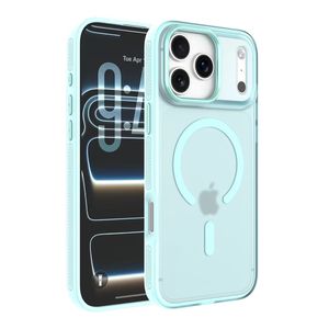 Luxury Metal <strong>Camera</strong> Ring Frosted Translucent Magnetic Phone Case for <strong>iPhone</strong> 17 Pro Max Shockproof <strong>Cover</strong> - Product Image 3