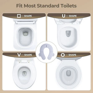 Penutup Toilet lipat bayi multifungsi, penutup kursi Toilet dan tempat duduk anak, mudah dibawa, latihan Toilet plastik PP - Product Image 2