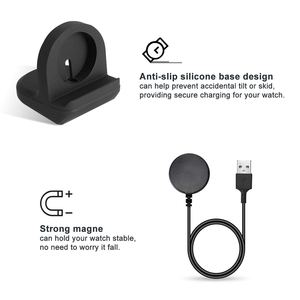 Cable cargador de 1M para Samsung Galaxy Watch 5 Pro 5 4 <span class=keywords><strong>S3</strong></span> S2, soporte de carga Universal para reloj inteligente, soporte de base antideslizante - Product Image 2
