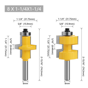 Milling Cutter <b>For</b> Woodworking Machine <b>Tools</b> With Tungsten Steel Alloy Cutting <b>Edge</b> And <b>Paint</b> Coating <b>For</b> Door Frame Mortising - Product Image 5