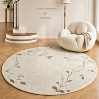 Modern Minimalist Faux Cashmere Rug Special Shape Waterproof & Stain-resistant Large Rug Living Room Bedroom Area Rug