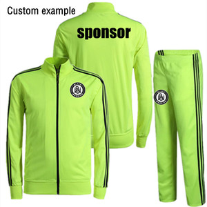 Los hombres de manga larga <span class=keywords><strong>traje</strong></span> de <span class=keywords><strong>terciopelo</strong></span> Jogging al aire libre formación sudadera Kit - Product Image 3