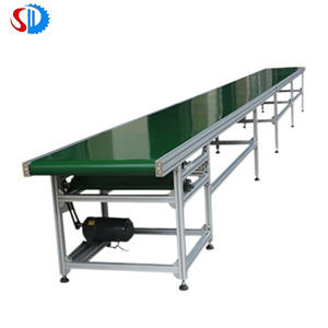 Voedselveilige, op maat gemaakte, duurzame en antistatische PU/PVC-band, recht/hoge helling, snelheids- en hoogteverstelbare transportband - Product Image 2