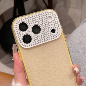 เคสโทรศัพท์มือถือแบบ 2 in 1 ดีไซน์หรูหรา ประดับเพชร ป้องกันรอยขีดข่วน สำหรับ iPhone 13 14 15 16 17 pro max  OEM ฝาหลังแบบกำหนดเองได้ - Product Image 3