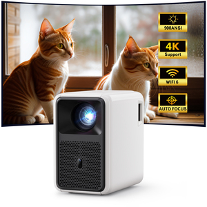 CRE CR36 4K Mini proyector portátil <span class=keywords><strong>Android</strong></span> 9 proyector de video inteligente Soporte 4K WiFi Teléfono móvil Película al aire libre - Product Image 1