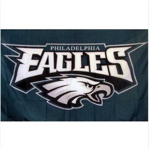 Fabricación de Alta Calidad, Entrega Rápida, Bandera Personalizada de los Kansas City Chiefs de 3x5 Pies, 100% Poliéster, 150x90cm, Banderas de los Philadelphia Eagles - Product Image 2