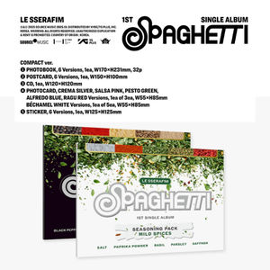 KPOP LE SSERAFIM - Primer Álbum Sencillo SPAGHETTI - CD Coleccionable Oficial de Weverse - Álbum de Música Coreana para Fans de Todas las Edades - Product Image 3