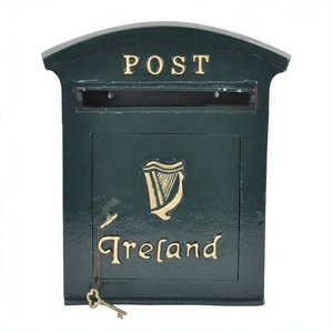 Wall Mount Cast Iron <b>Post</b> <b>Box</b> Irish Letter <b>Box</b> Handicrafts For Home And Garden Decoration - Product Image 1