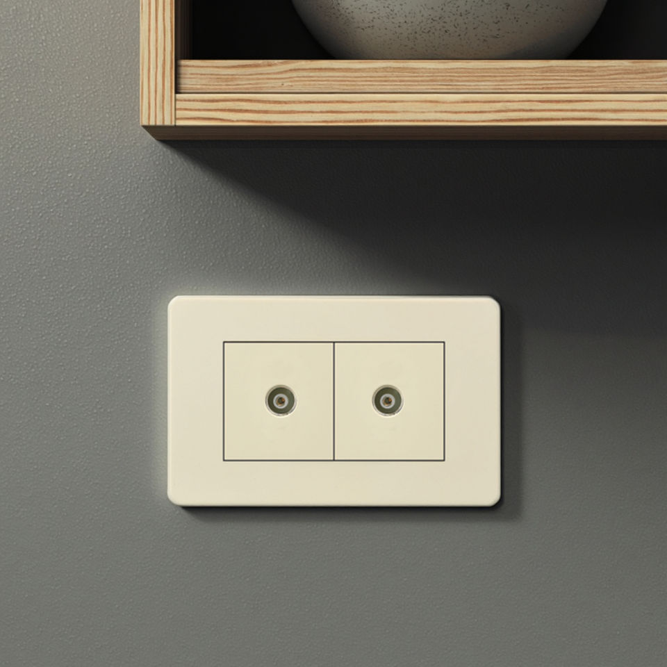 VNX OEM ODM Factory Direct US Standard Television Power Outlet Electrical TwoTV Wall Socket