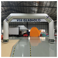 Course de course gonflable publicitaire Porte d'arche gonflable personnalisable pour le sport