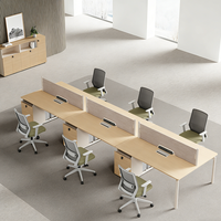 Bureau extensible moderne très vendu, design simple, poste de travail convertible pour 4, 6 ou 8 personnes