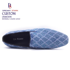 Mocassins Dreamy Strark pour l'été, avec logo personnalisé, couleur bleu ciel, pour hommes, pour mariage ou fête - Product Image 3