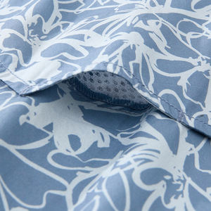 Chemise décontractée à manches courtes pour homme personnalisée, 100% coton, tissu popeline imprimé numérique écologique, col rabattu - Product Image 6