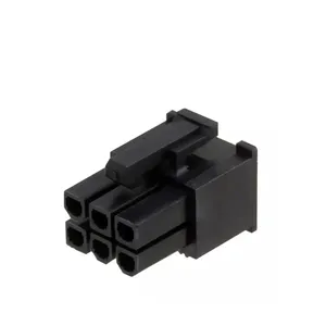 6 Pin Molex 4.2 Pitch Conector Conector de 5557 Macho Preto Habitação